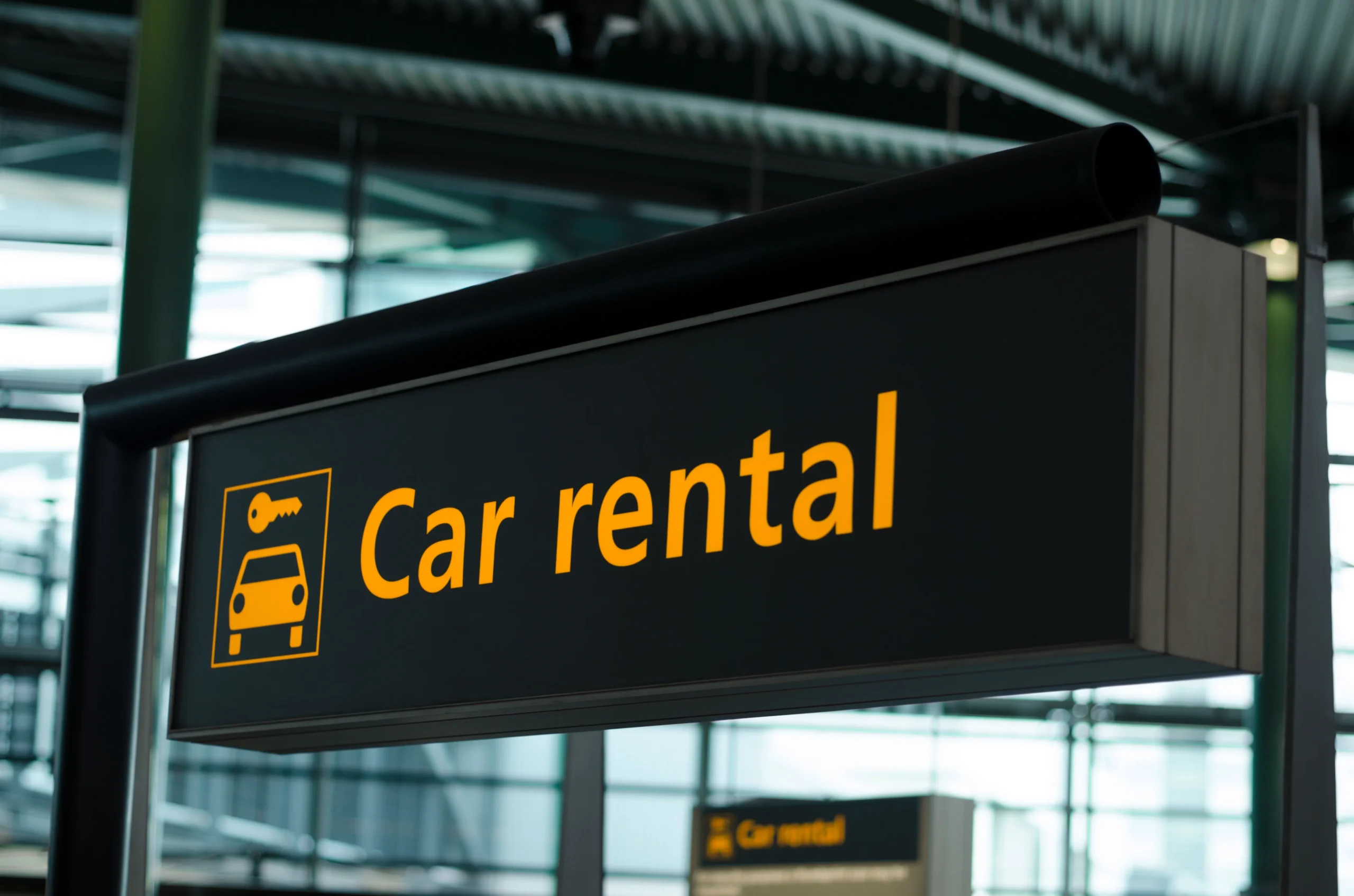 Rental Car Sign